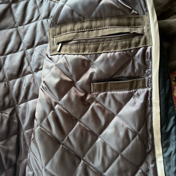 XL Walnut colored Johnston & Murphy Autumn/Winter Jacket w/removable collar. - Picture 8 of 15